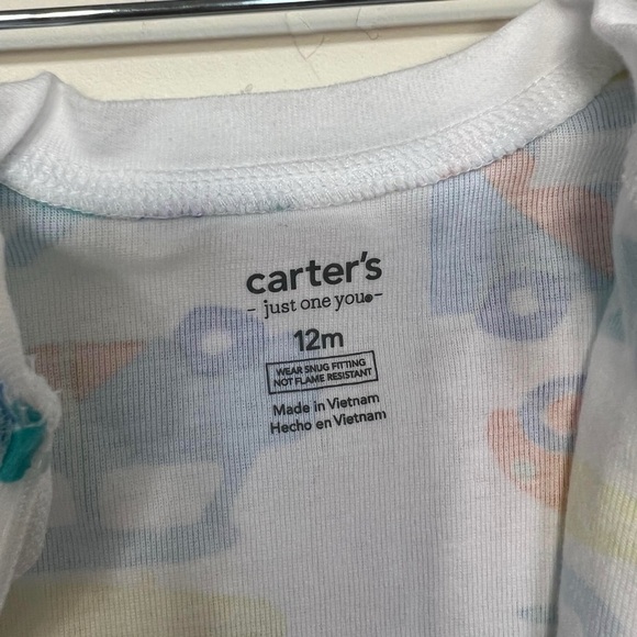 Carter's Vibrant Footies with Fun Design sz 12M NEW - Picture 7 of 9
